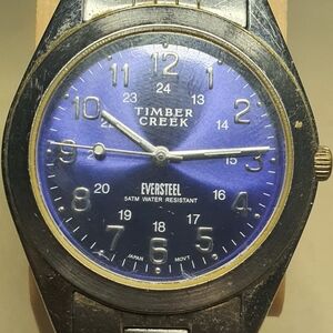 10/$20 Timber Creek Eversteel Silver/Blue Stainless Steel Men's Watch